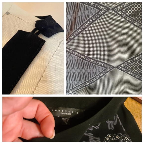 Sanctuary sleeveless v neck chic and sexy dress Sm - Picture 3 of 8